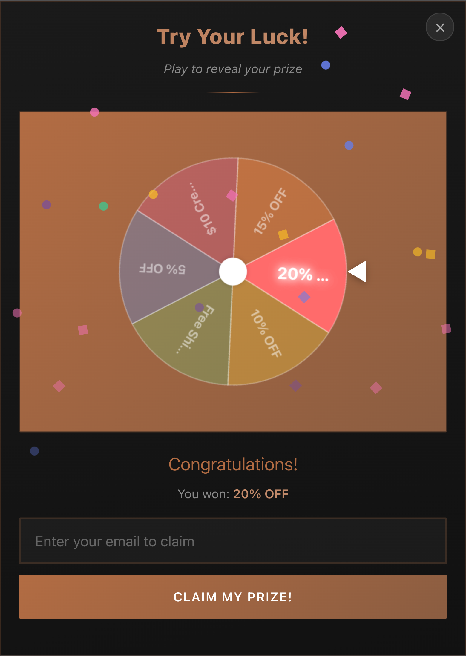 Luxury template - Roulette