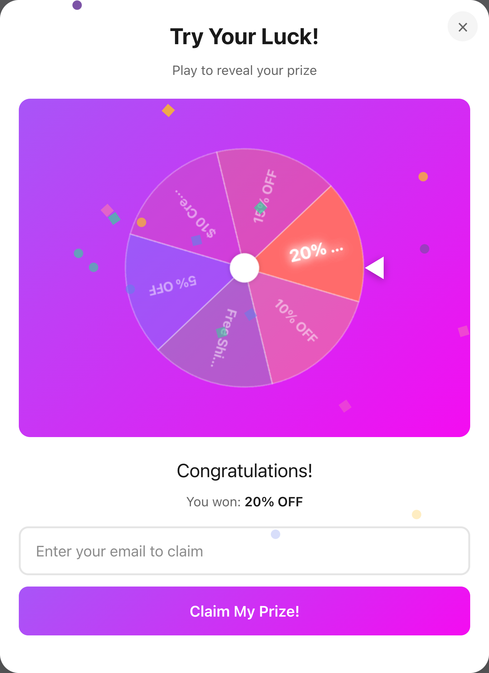 Minimal template - Roulette